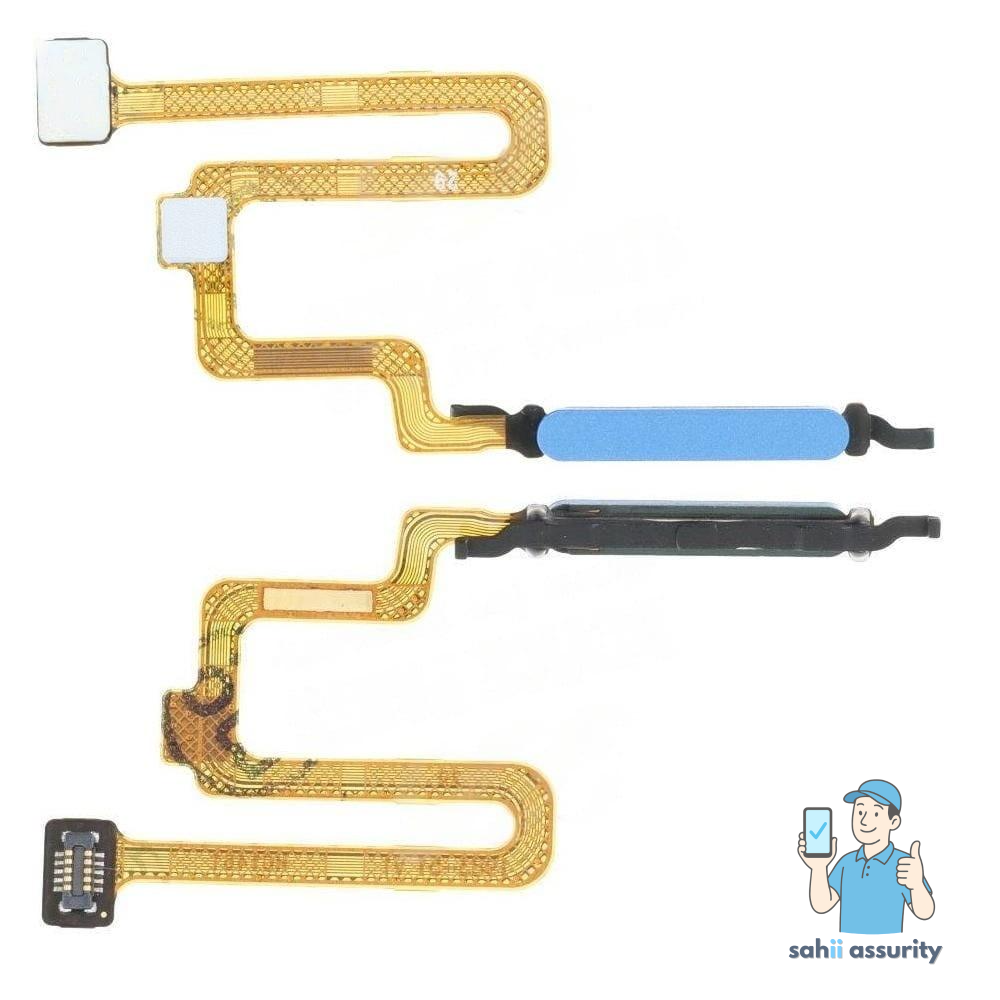 Fingerprint Sensor with Flex Cable for Xiaomi Poco X4 Pro 5G Blue